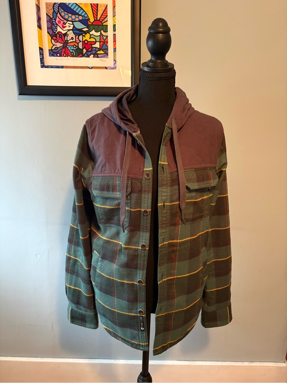 Marmot Silos Heavyweight Flannel Hooded Long Sleeve Shirt Small